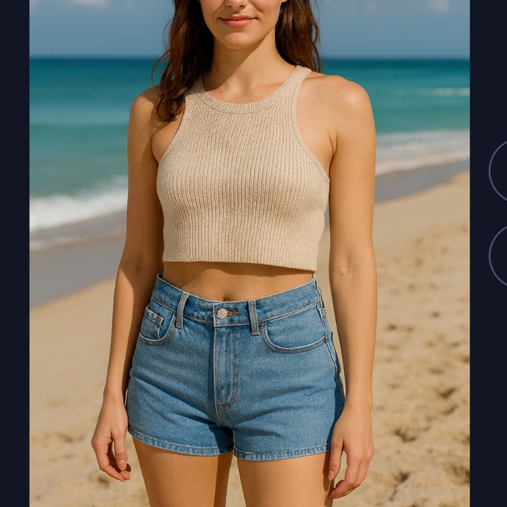 Shein knit halter top